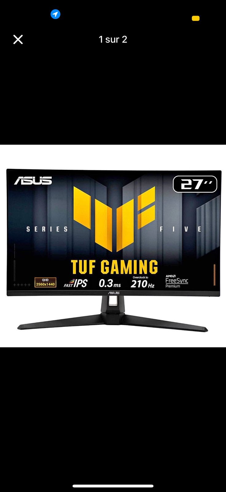 Écran moniteur gaming asus 27 pouces, Informatique & Logiciels, Enlèvement