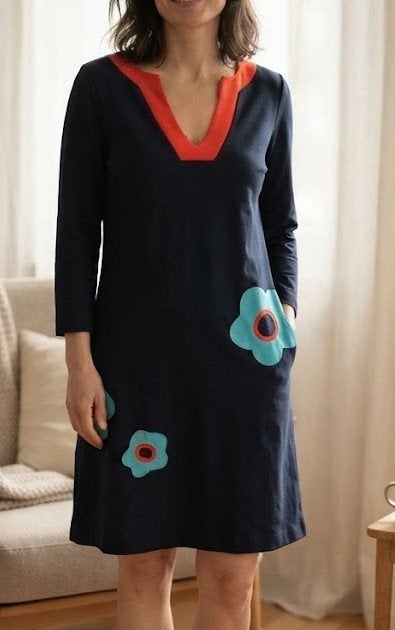 Beschrijving retro look jurk van zoe loveborn <3, Kleding | Dames, Maat 38/40 (M), Zoe loveborn, Zo goed als nieuw, Knielengte