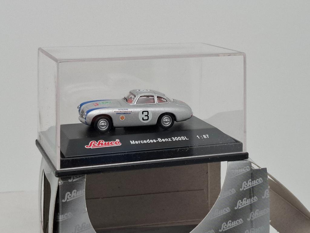 Mercedes Benz 300SL - start nr. 3 Mexico - Schuco 1/87, Verzenden, Zo goed als nieuw, Auto, Schuco