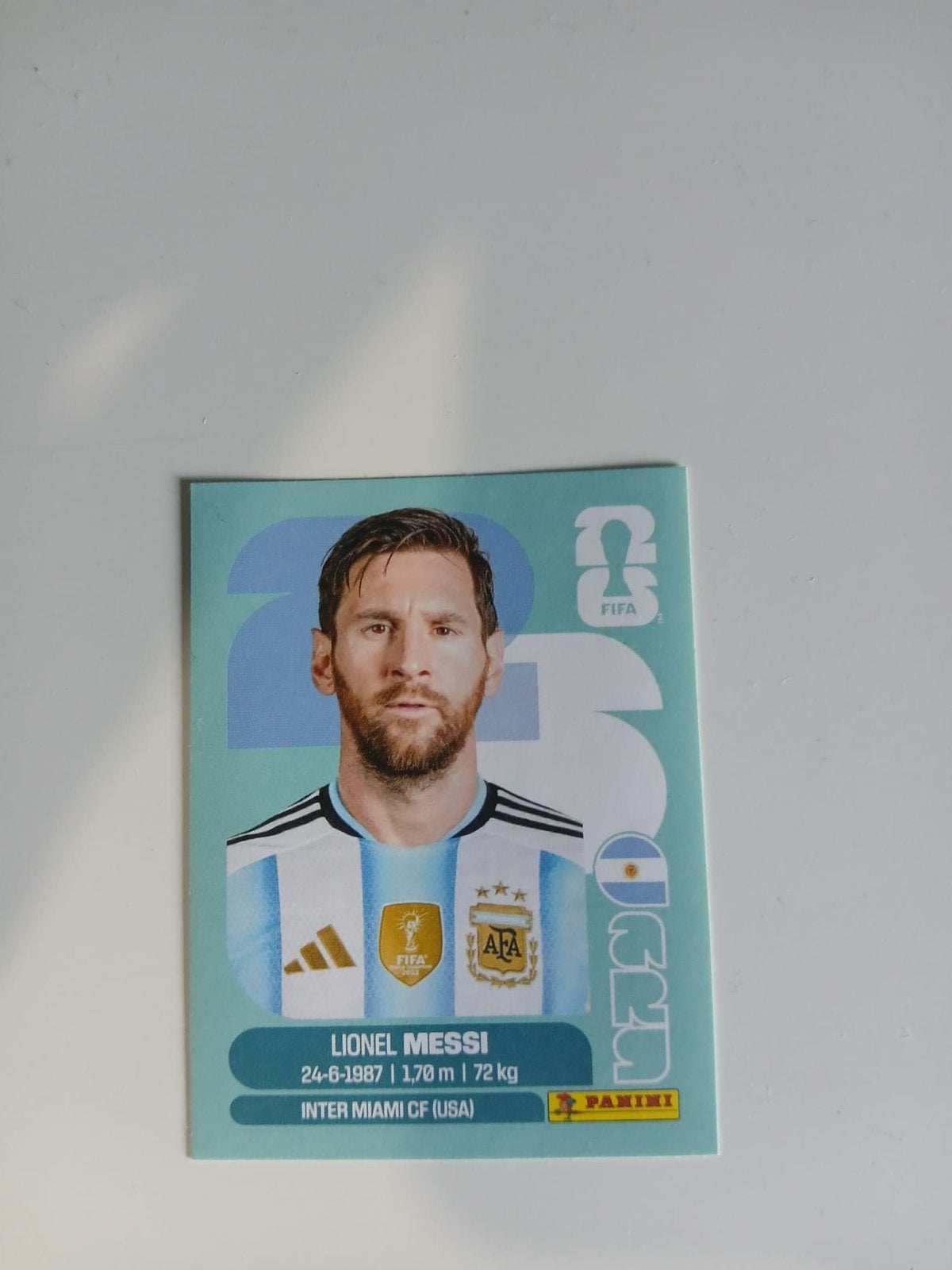 Voetbal sticker Messi, Ophalen of Verzenden, Nieuw