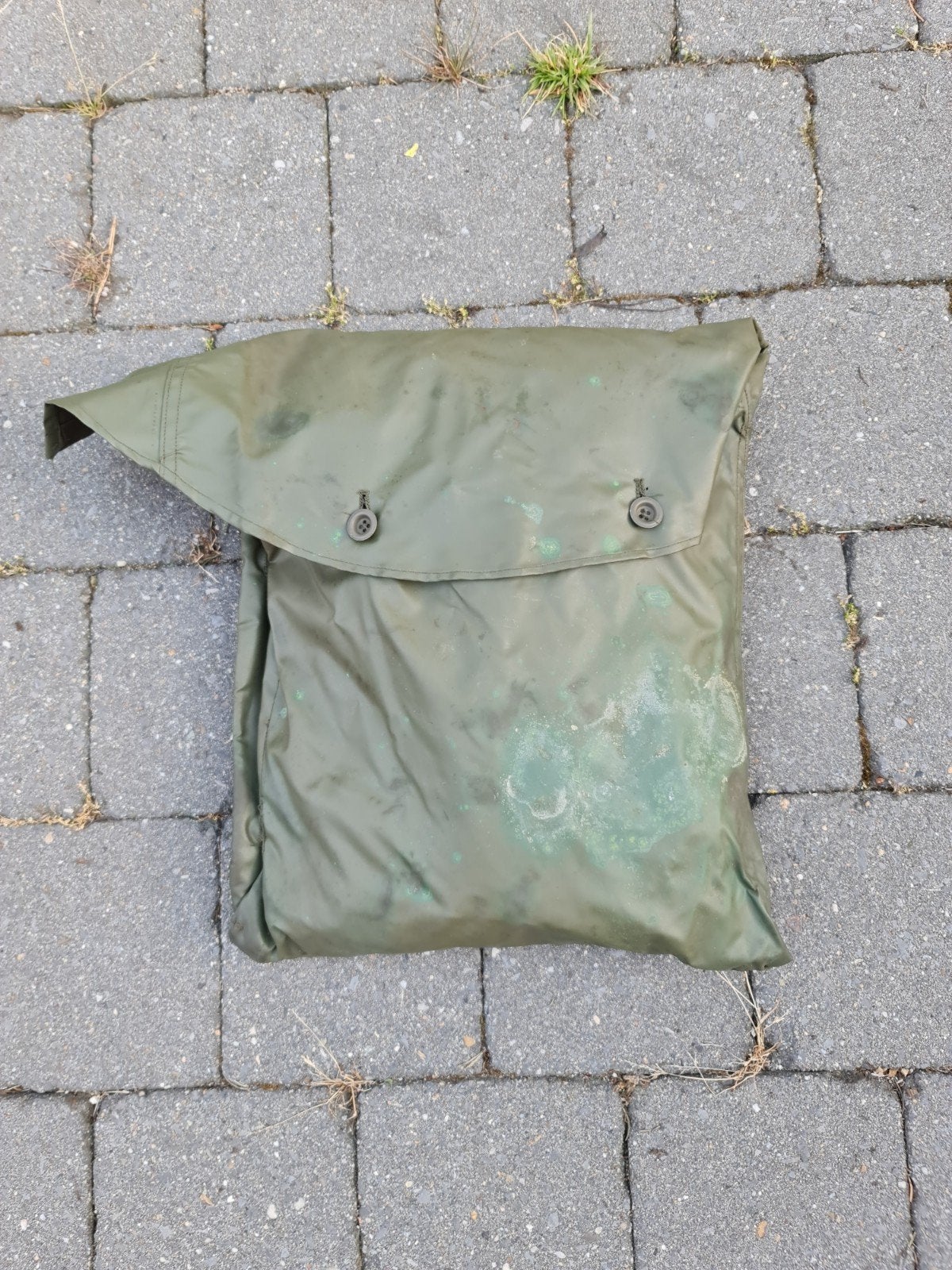 M56 legertent  1/2, Ophalen