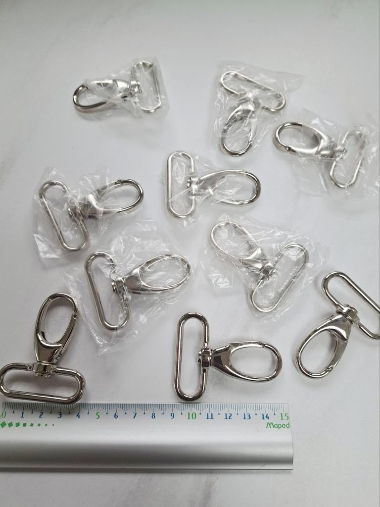 10 musketons zilver 35 mm, Ophalen of Verzenden