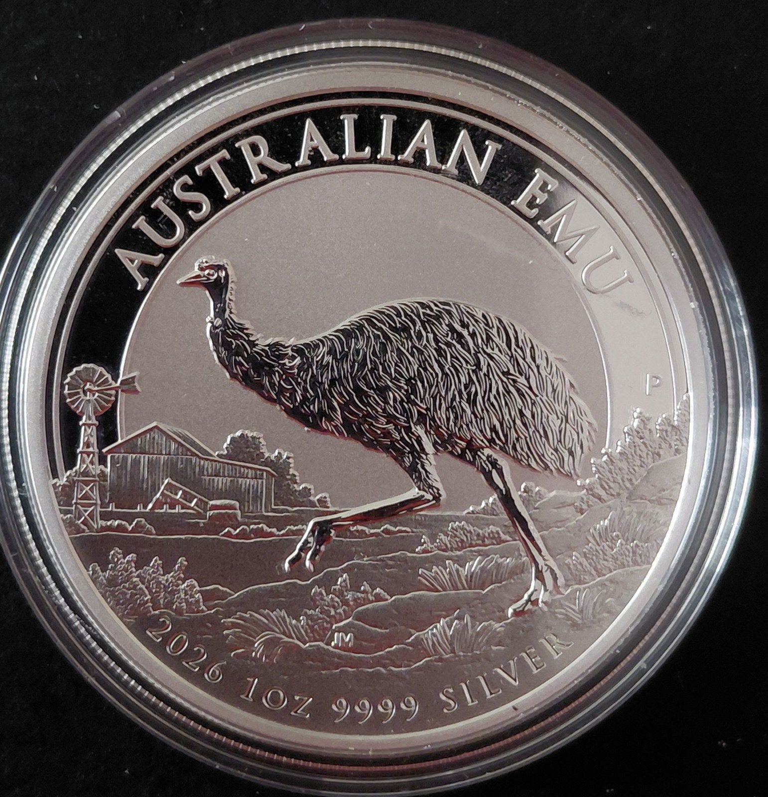 Émeu en argent 999 de 1 oz d'Australie, Envoi, Argent