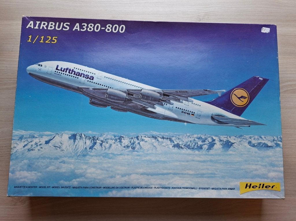 Heller | Nr. 80439 | 1:125 - Lufthansa Airbus A380-841, Hobby & Loisirs créatifs, Modélisme | Avions & Hélicoptères, Neuf, Heller