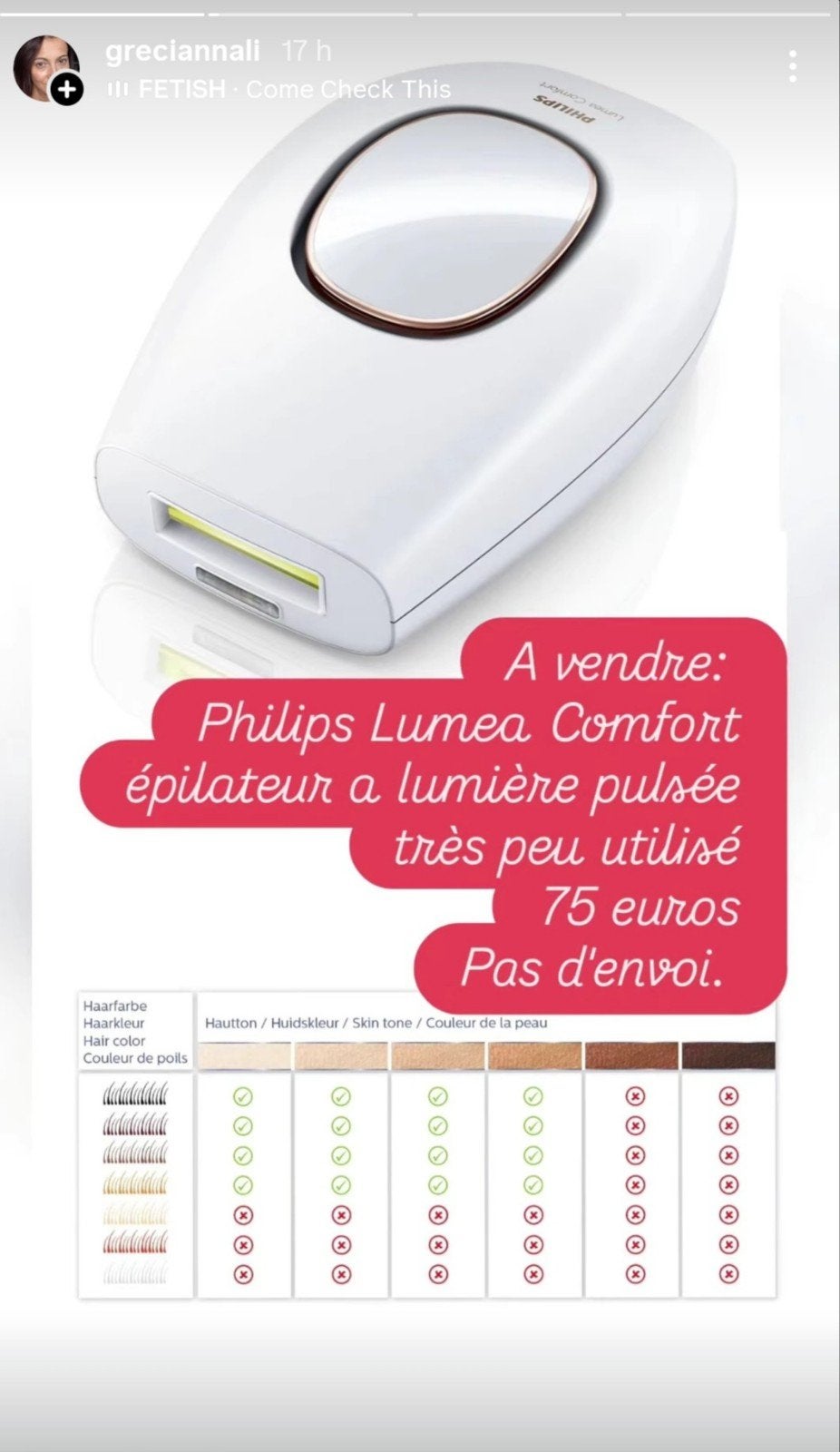 Philips Épilateur, Enlèvement, Comme neuf, Autres types