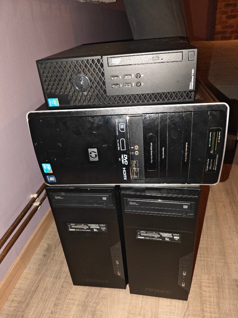 Lot 4 PC bureau – Dell/HP/custom – i5/8GB/SSD, Enlèvement ou Envoi, 8 GB, Comme neuf, Gaming