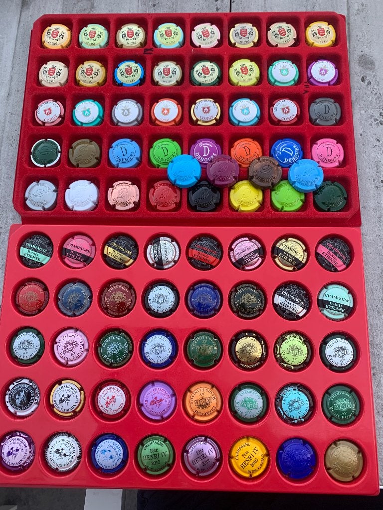 Lot AB : 80 champagne capsules, Enlèvement ou Envoi
