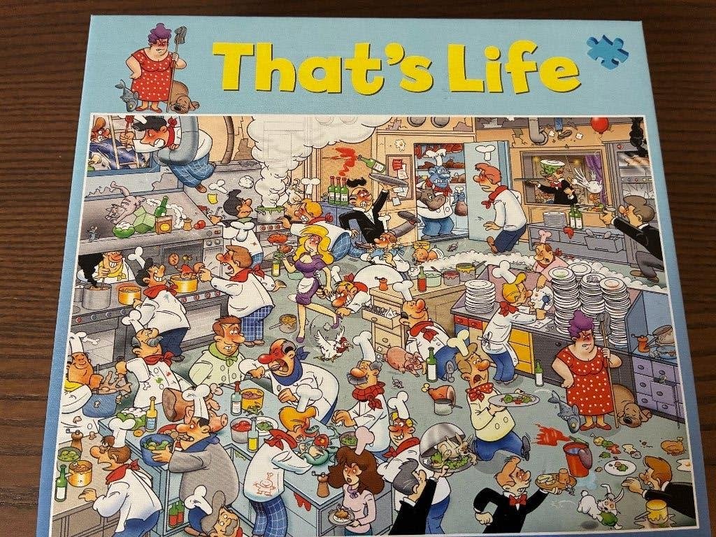 Puzzel van 1000 stukjes: That's Life - Chefs - Nieuw, Hobby en Vrije tijd, Denksport en Puzzels, Nieuw, Legpuzzel, 500 t/m 1500 stukjes