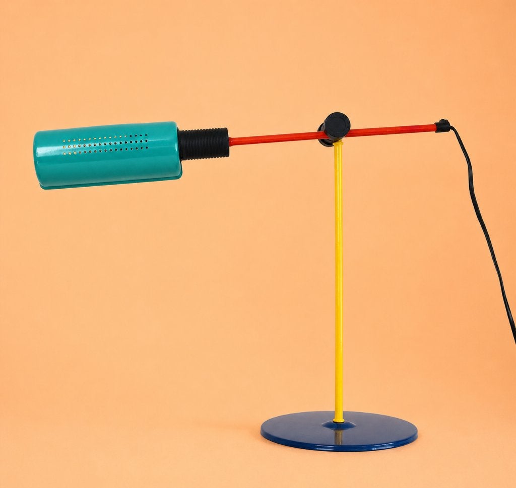 vintage postmoderne bureaulamp van Veneta Lumi, Diversen, Ophalen of Verzenden, Zo goed als nieuw