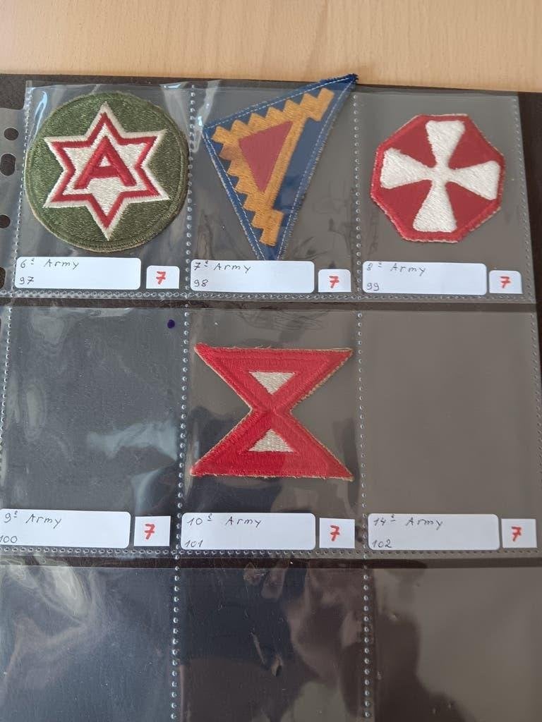 Us ww2 patches, Ophalen of Verzenden