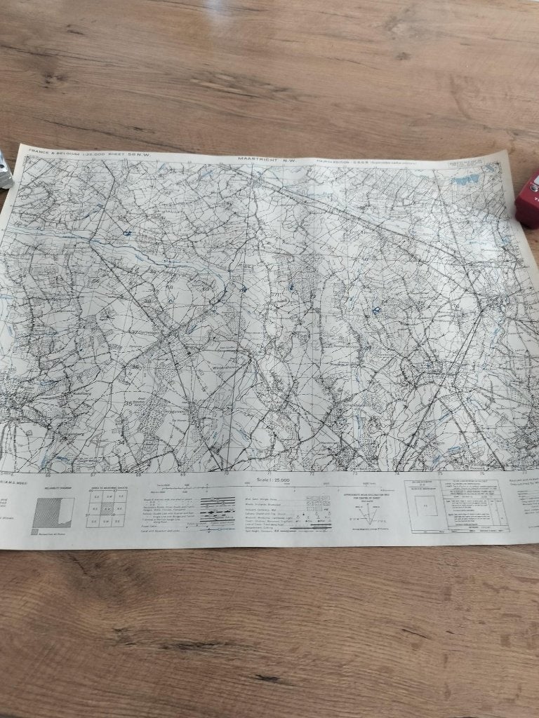 Carte géographiq militaire de WOII 1:25000 GSGS 4041 Hasselt, Enlèvement ou Envoi
