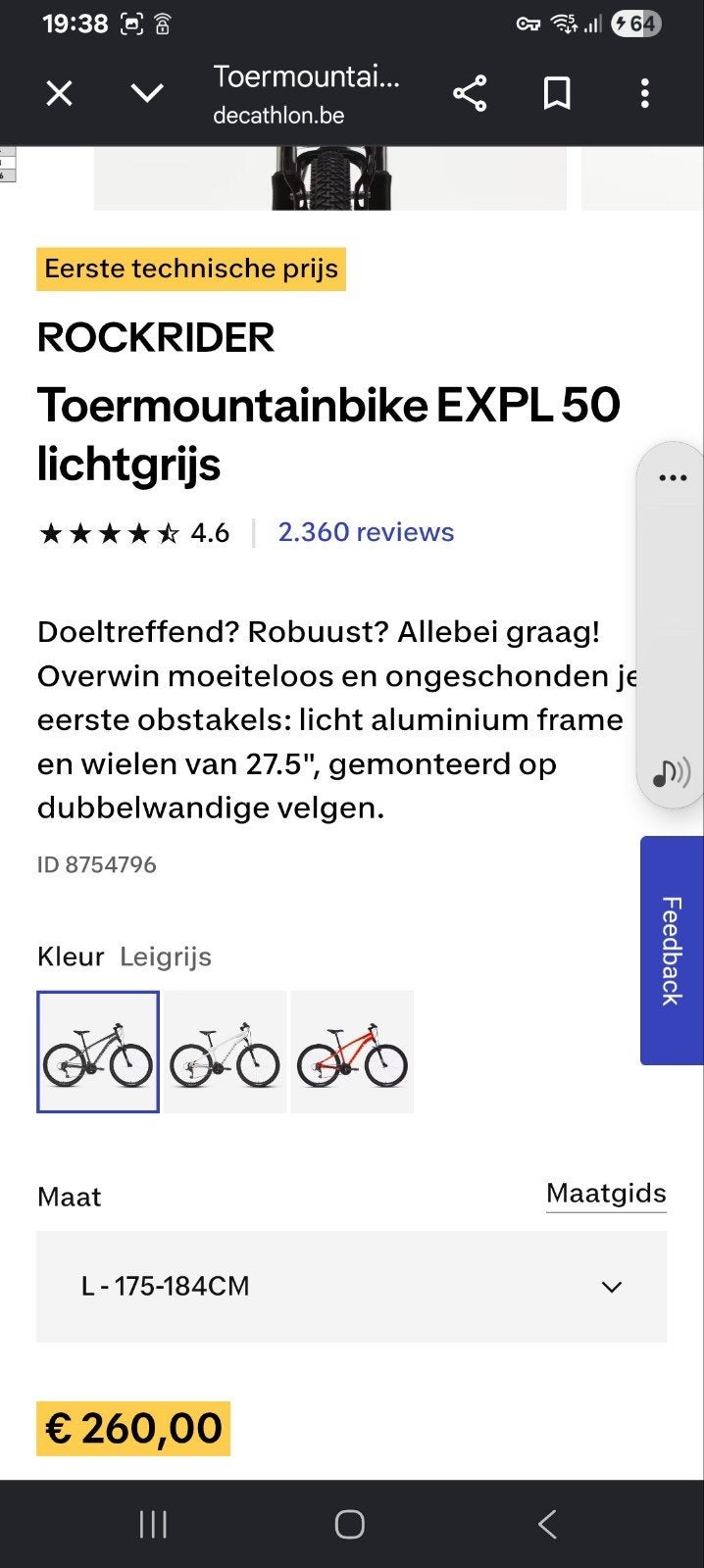 rockrider toermountainbike zo goed als nieuw max 20xgereden, Vélos & Vélomoteurs, Vélos | VTT & Mountainbikes, Enlèvement, Comme neuf