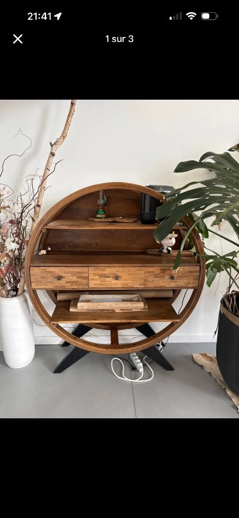 Étagère ronde design, Enlèvement, Étagère