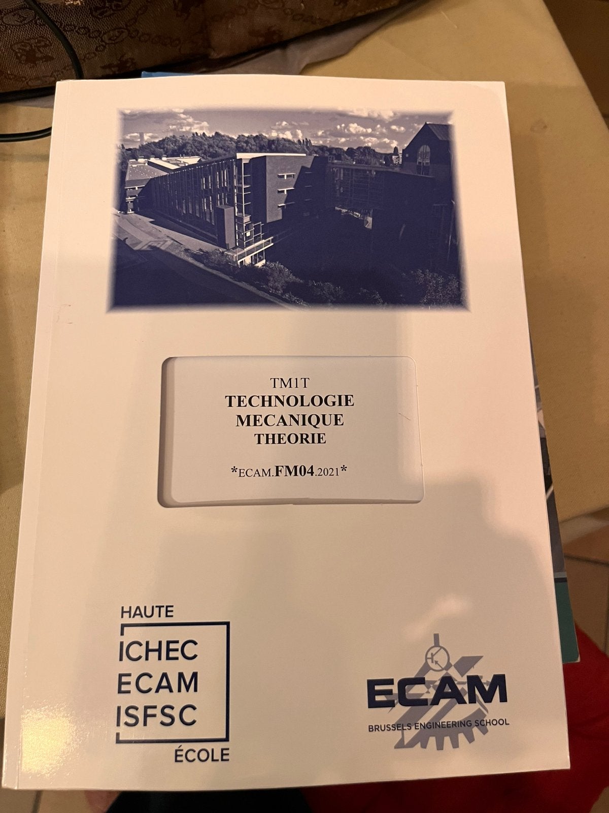 Technologie mécanique – Théorie – ECAM, Enlèvement ou Envoi, Comme neuf