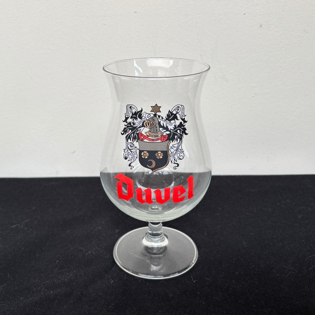 Duvel oud Nederlands glas Wapenschild 1970, Verzamelen, Ophalen of Verzenden, Nieuw, Glas of Glazen, Duvel
