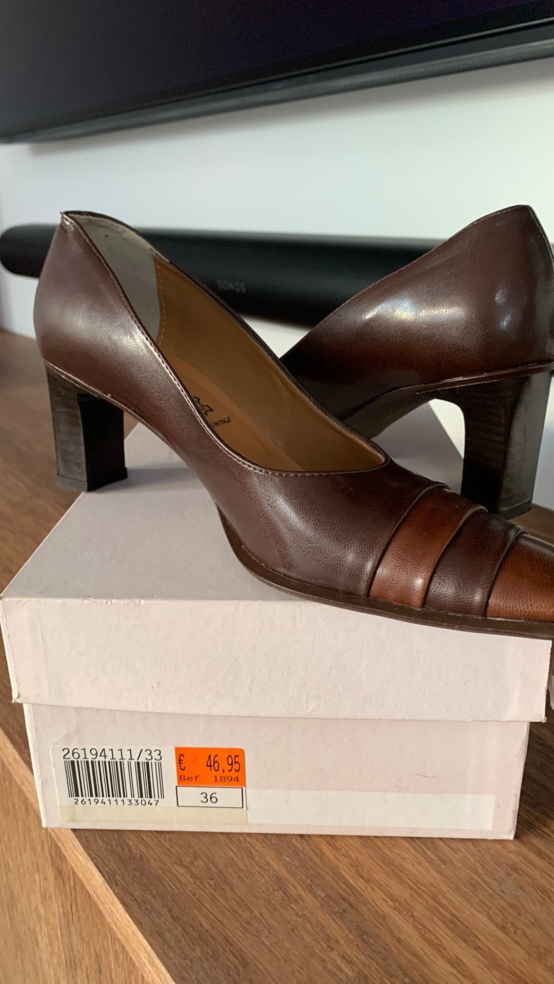 Prachtige Brunetti pumps / hakken – Echt leder – Maat 36 (Ma, Kleding | Dames, Ophalen, Bruin, Overige typen, Zo goed als nieuw