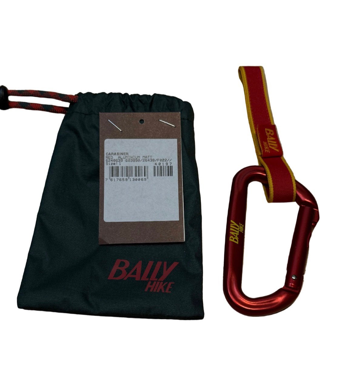 Neuf 180€ Bally mousqueton porte cles rouge full set, Enlèvement ou Envoi, Neuf