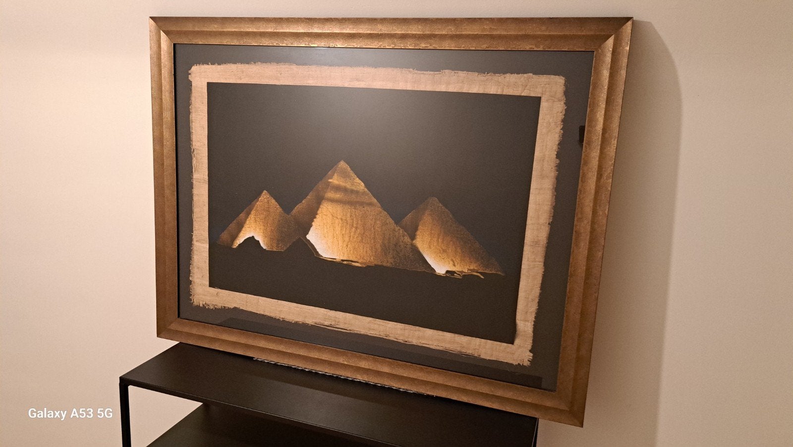 Fotokader met perkament uit Egypte, Ophalen, Overige typen, Zo goed als nieuw, 100 tot 125 cm
