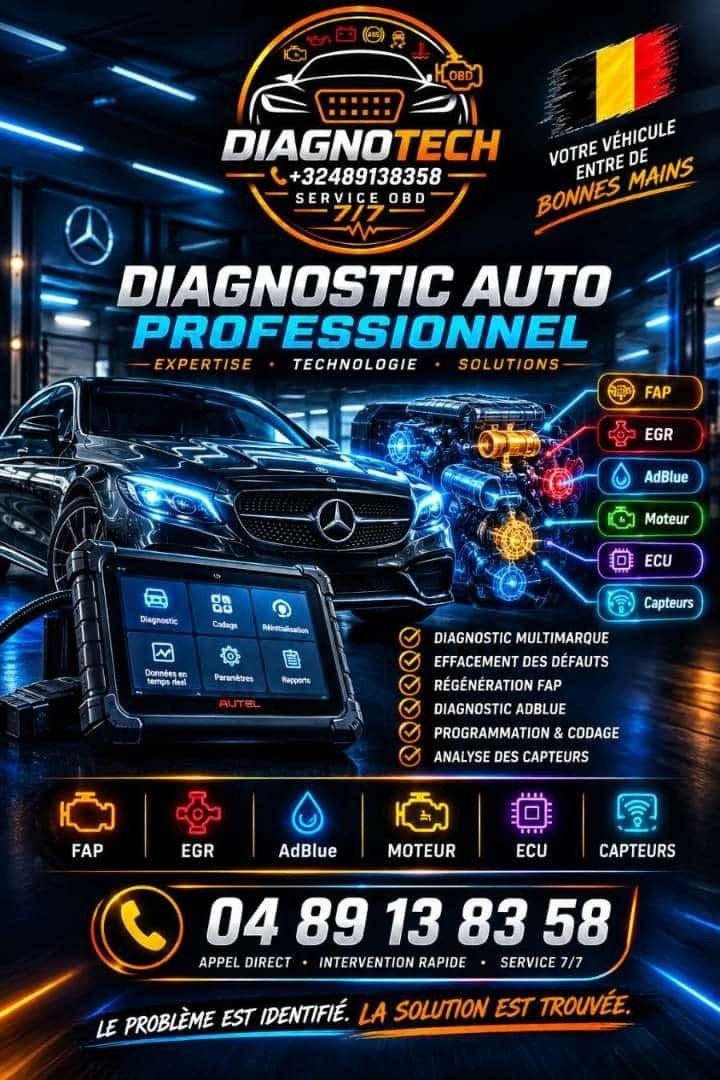 diagnostic - reprogrammation  auto - camion, Enlèvement ou Envoi