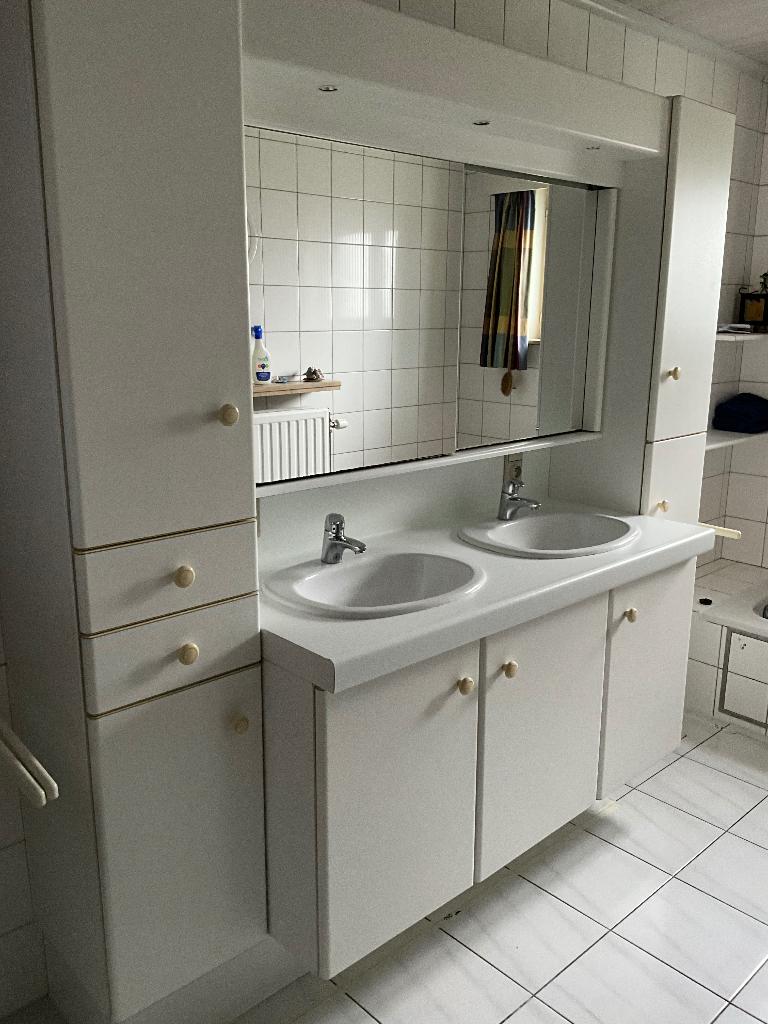 Badkamermeubel & diverse Grohe kranen, Ophalen, Gebruikt, 150 tot 200 cm, 50 tot 75 cm