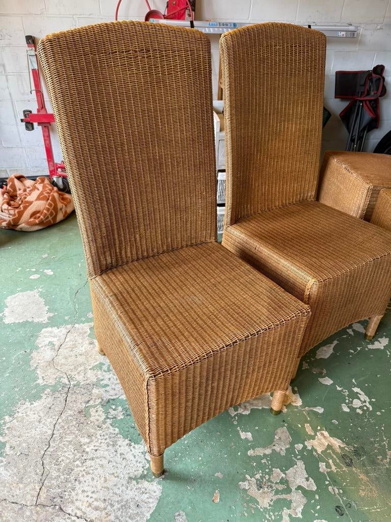 Rotan stoelen 6 stuks, Maison & Meubles, Enlèvement, Utilisé, Osier ou Rotin