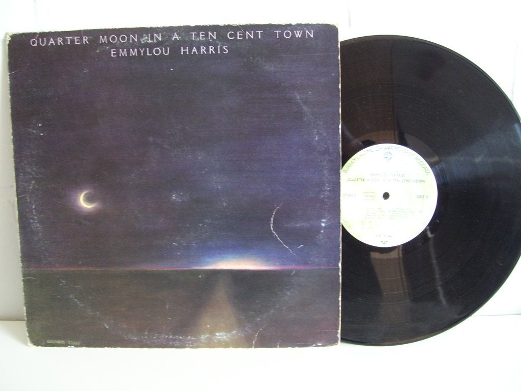 EMMYLOU HARRIS  quarter moon in a ten cent town, 12 pouces, Enlèvement ou Envoi, 1970 - 1979, Avec pochette intérieure