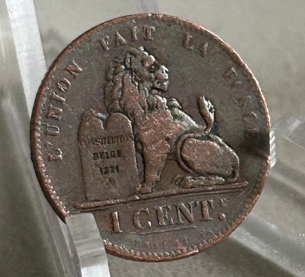 1 cent 1901 frans Leopold 2, Postzegels en Munten, Ophalen of Verzenden