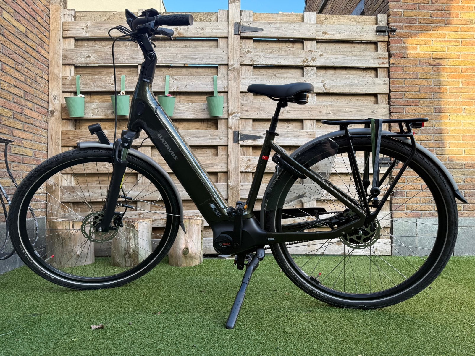 Groene elektrische Batavus e-go dames, Ophalen, Zo goed als nieuw, Batavus