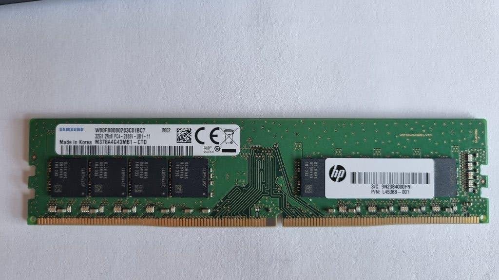 Samsung – 32GB DDR4 2666 UDIMM non-ECC (2Rx8), Ophalen of Verzenden, Gebruikt, DDR4, Desktop