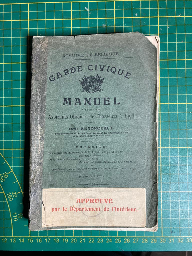 Handleiding garde civique 1903, Enlèvement ou Envoi, Autres, Livre ou Revue