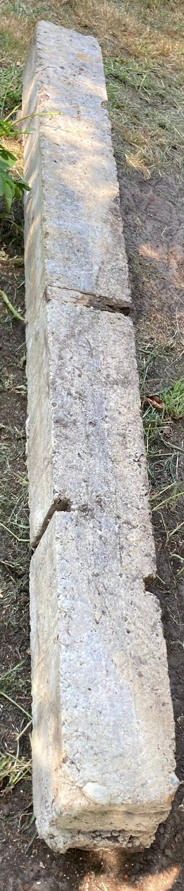 Latei of linteel in beton, Tuin en Terras, Bielzen en Borduren, Ophalen, Zo goed als nieuw, Beton
