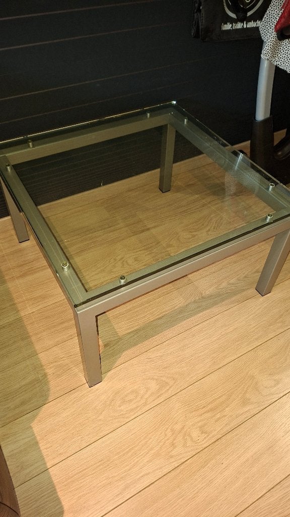 Glazen salontafel* 2, Enlèvement, Utilisé, Carré, Verre