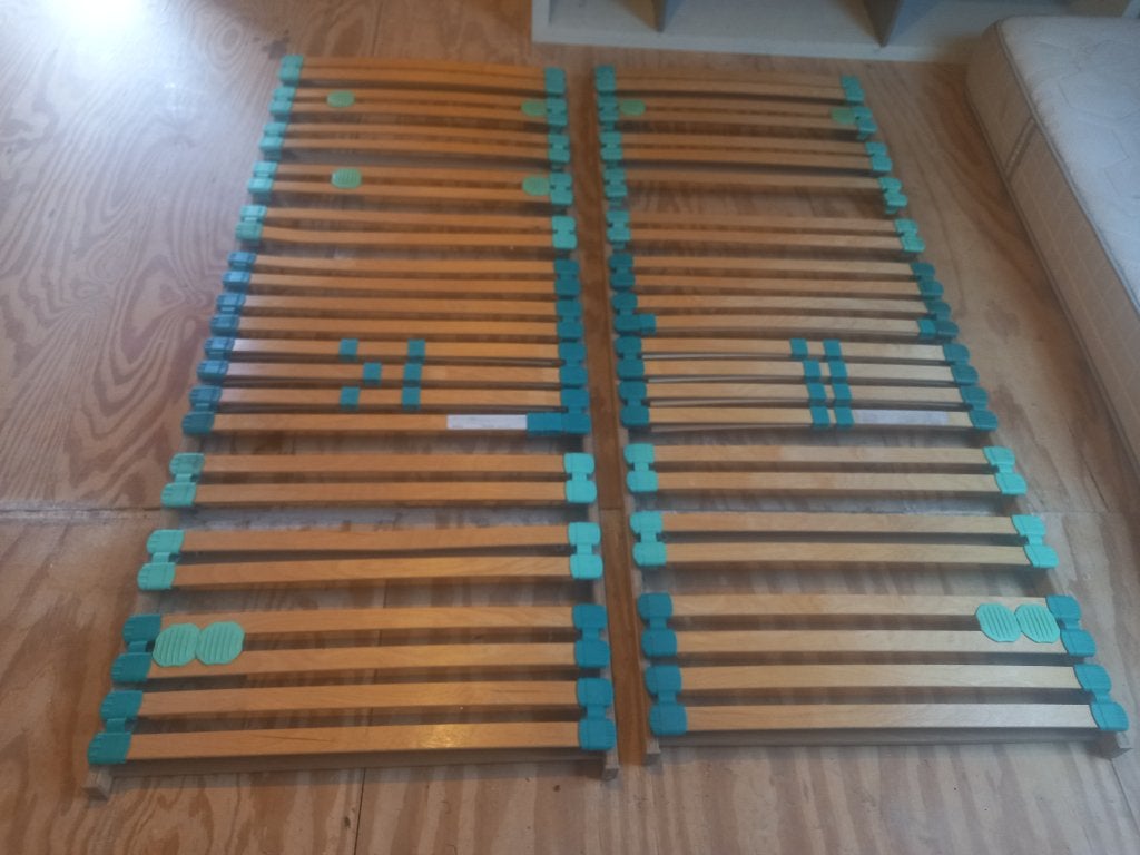 Ergonomische tweepersoonsbedbodem 160-200cm, Ophalen, Gebruikt, Tweepersoons, Bedbodem