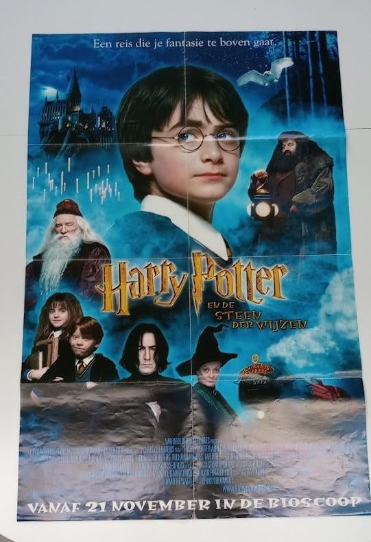 Harry Potter: grote poster, Verzamelen, Harry Potter, Gebruikt, Boek of Poster, Ophalen of Verzenden