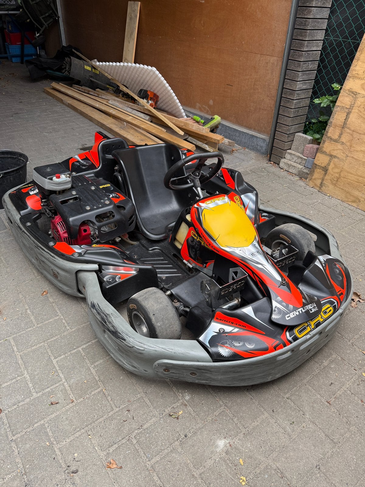 Kart 270cc honda gx 270 met extra banden set, Sport en Fitness, Ophalen, Gebruikt, Kart