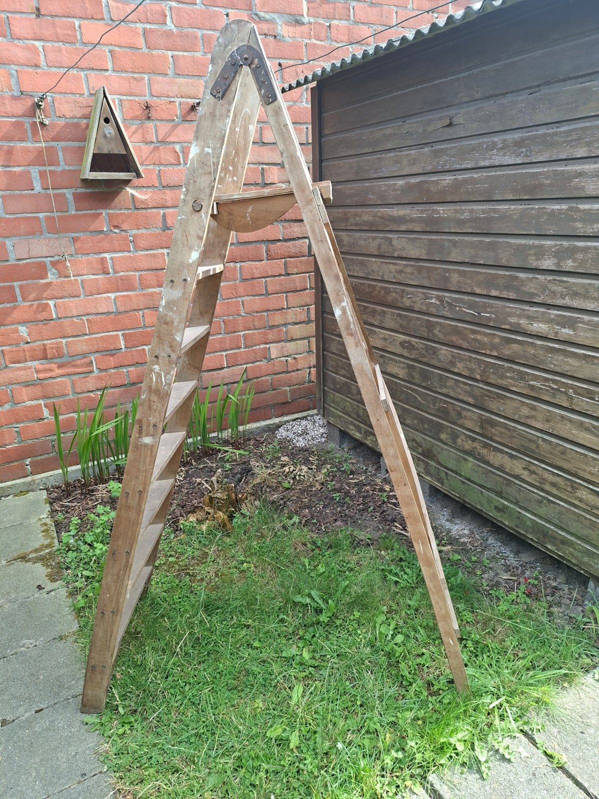 Knutselproject oude houten ladder : OPHALEN VOOR EIND JULI, Doe-het-zelf en Bouw, Ladders en Trappen, Ladder, Ophalen