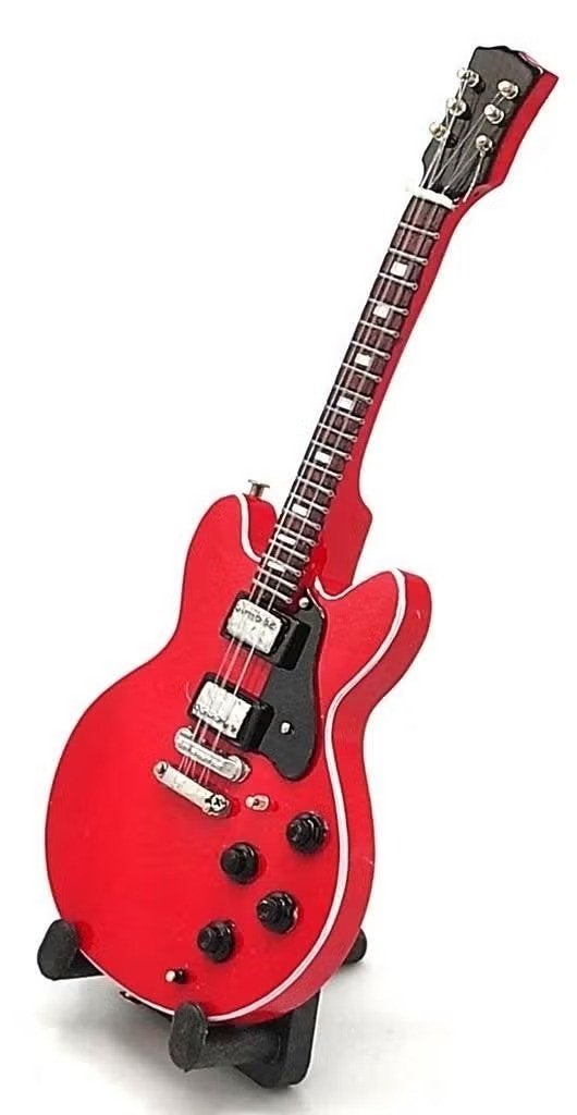 Baby miniatuur replica Gibson ES 335 gitaar 15cm Chuck Berry, Ophalen of Verzenden, Nieuw