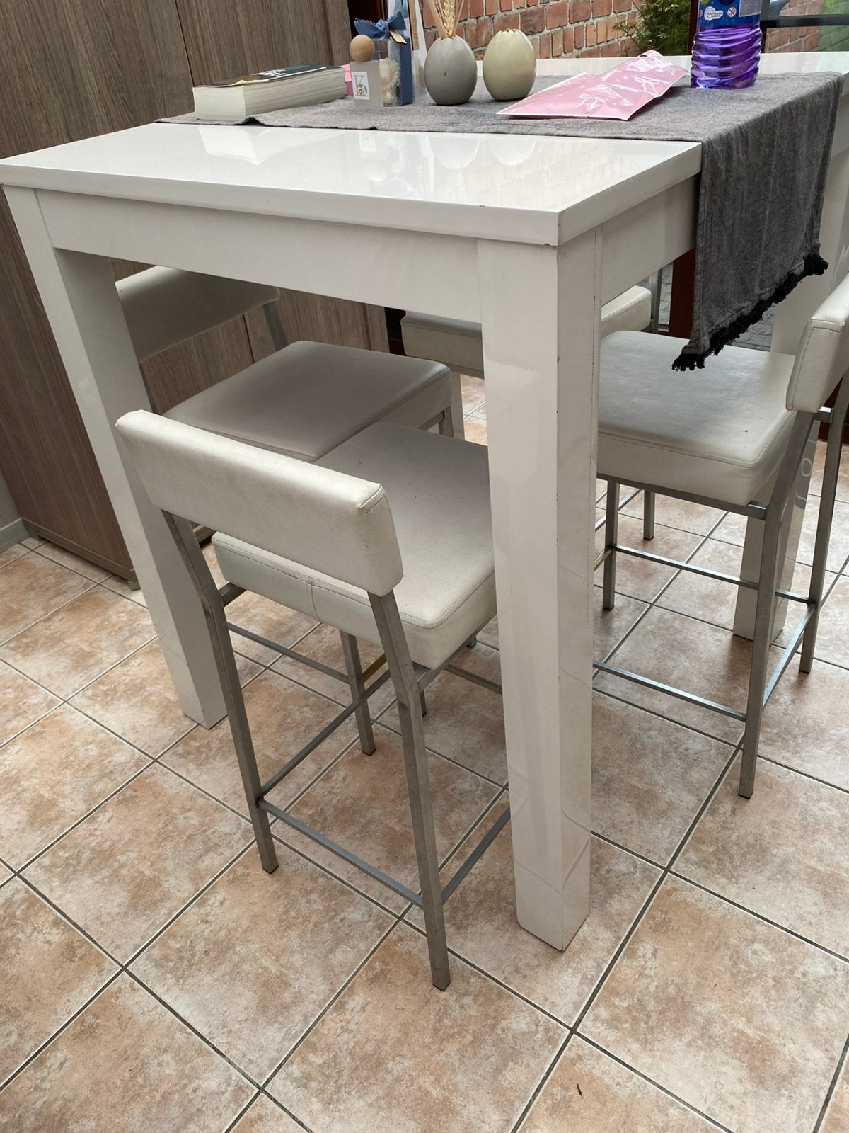Tafel + stoelen, Ophalen, Gebruikt