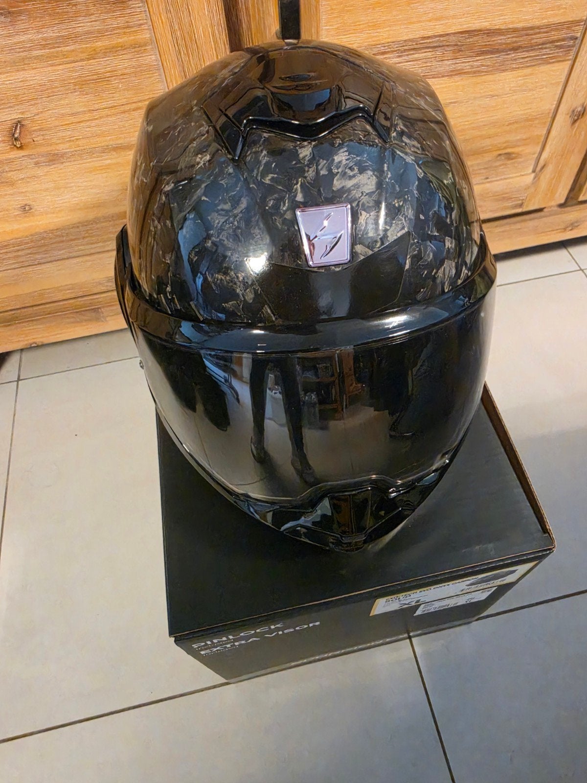 Scorpion Exo EXO-TECH EVO CARBON - ONYX modulair taille Xl, Motos, XL