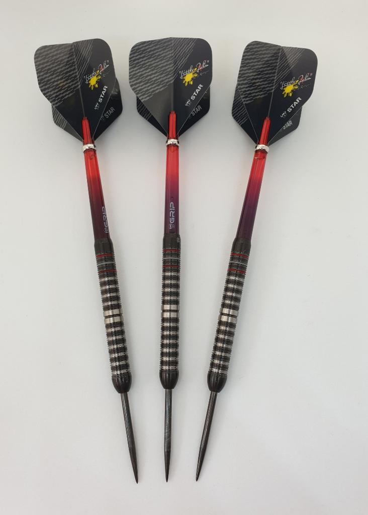 Darts pijlen Bull's Rowby-John Rodriguez 90% 25 gram, Ophalen of Verzenden, Gebruikt, Pijlen