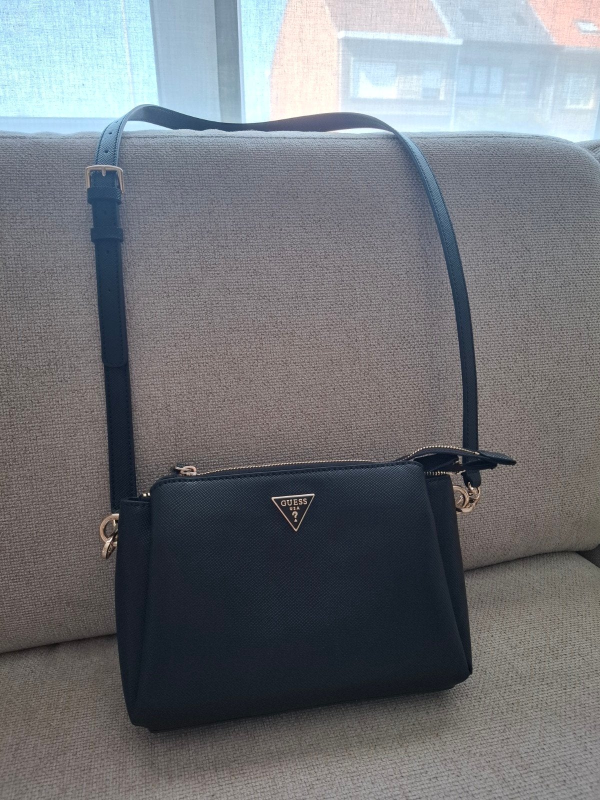 handtas Guess.zwart, Ophalen, Zwart, Handtas
