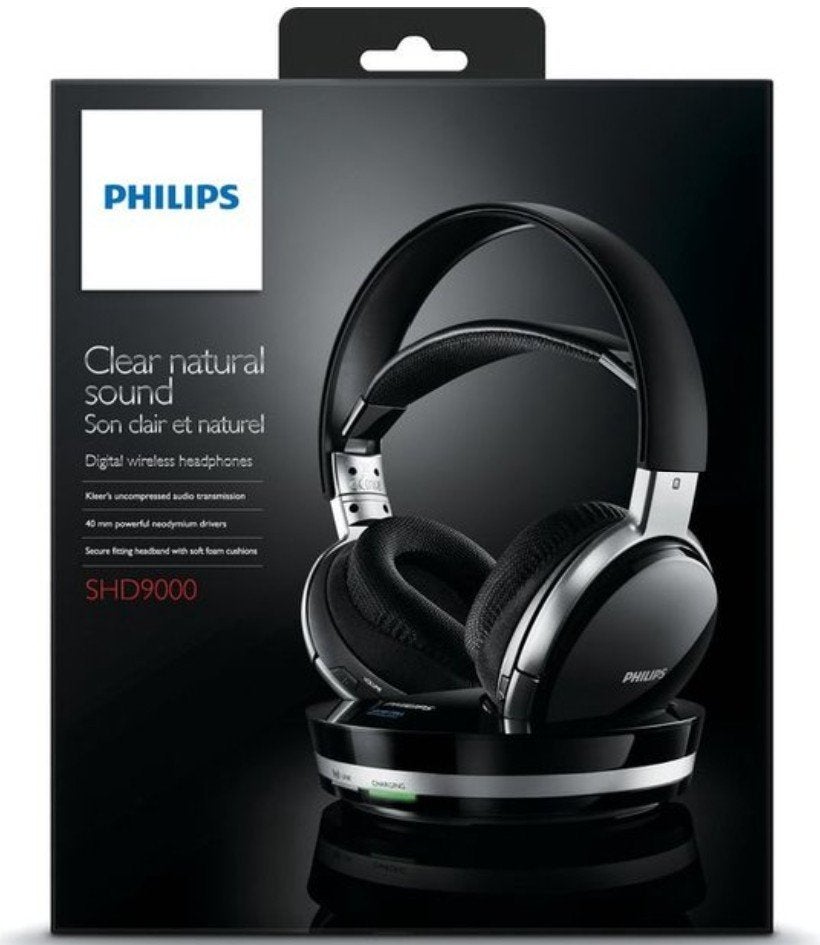 Casque audio numérique sans fils Philips SHD9000, Philips, Enlèvement ou Envoi, Surround, Noir