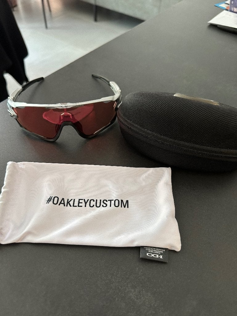 Oakley Custom Jawbreaker fietsbril, Autres couleurs, Comme neuf, Lunettes de soleil, Enlèvement
