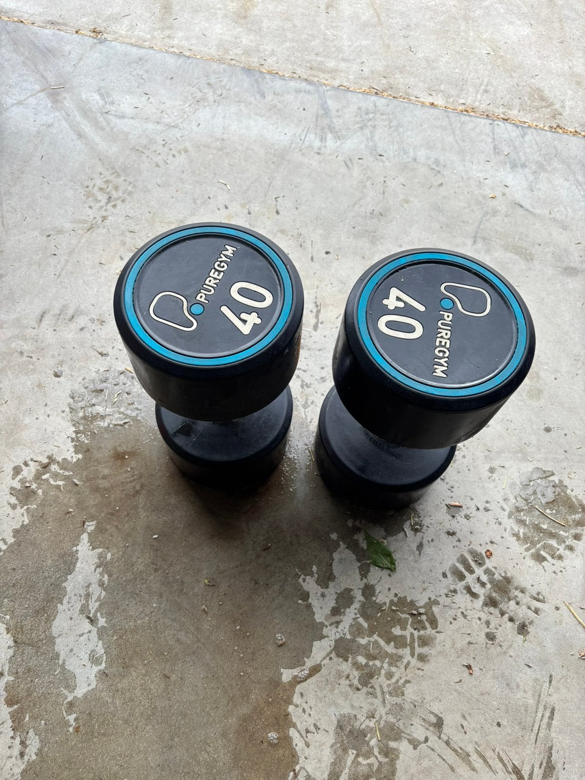 2 x 40 kg urethane dumbbells, Sport en Fitness, Ophalen