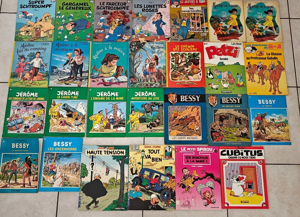 Gaston, Spirou, Martine Jérôme, Bessy. année 60, 70, 80, 90, Enlèvement ou Envoi, Utilisé