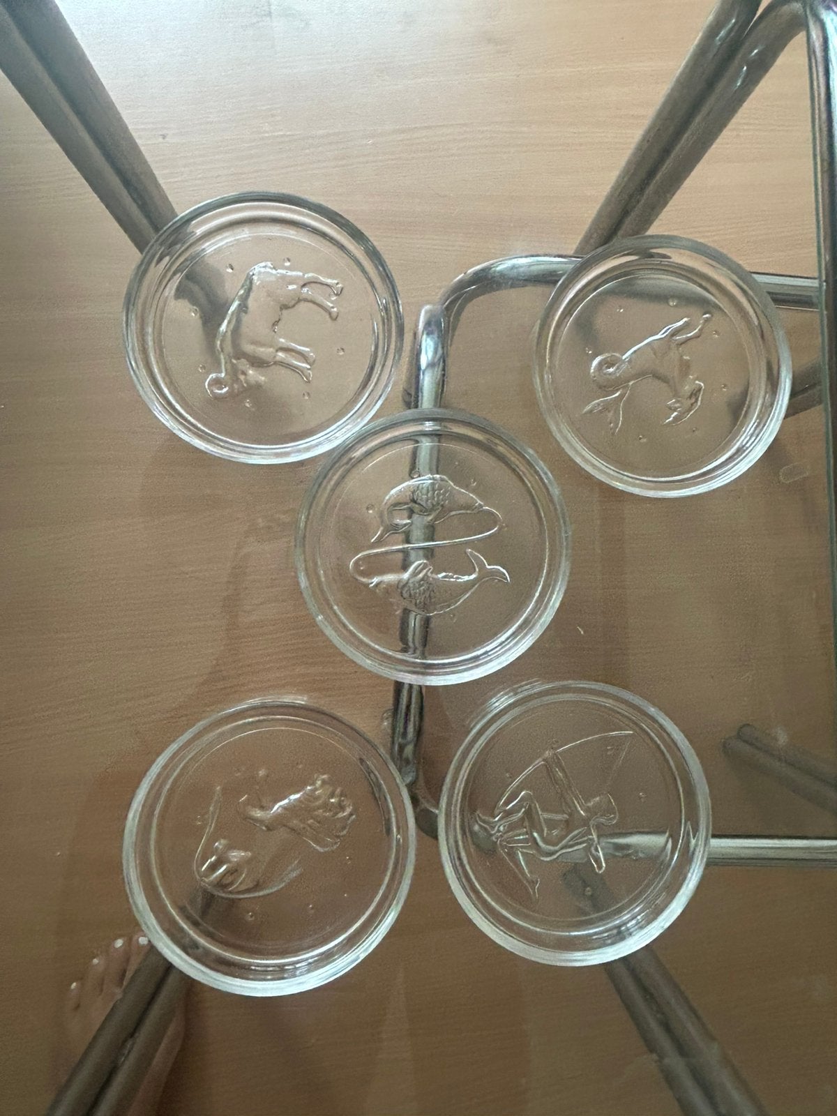 Sous-verres en Verre, Enlèvement, Comme neuf, Verre