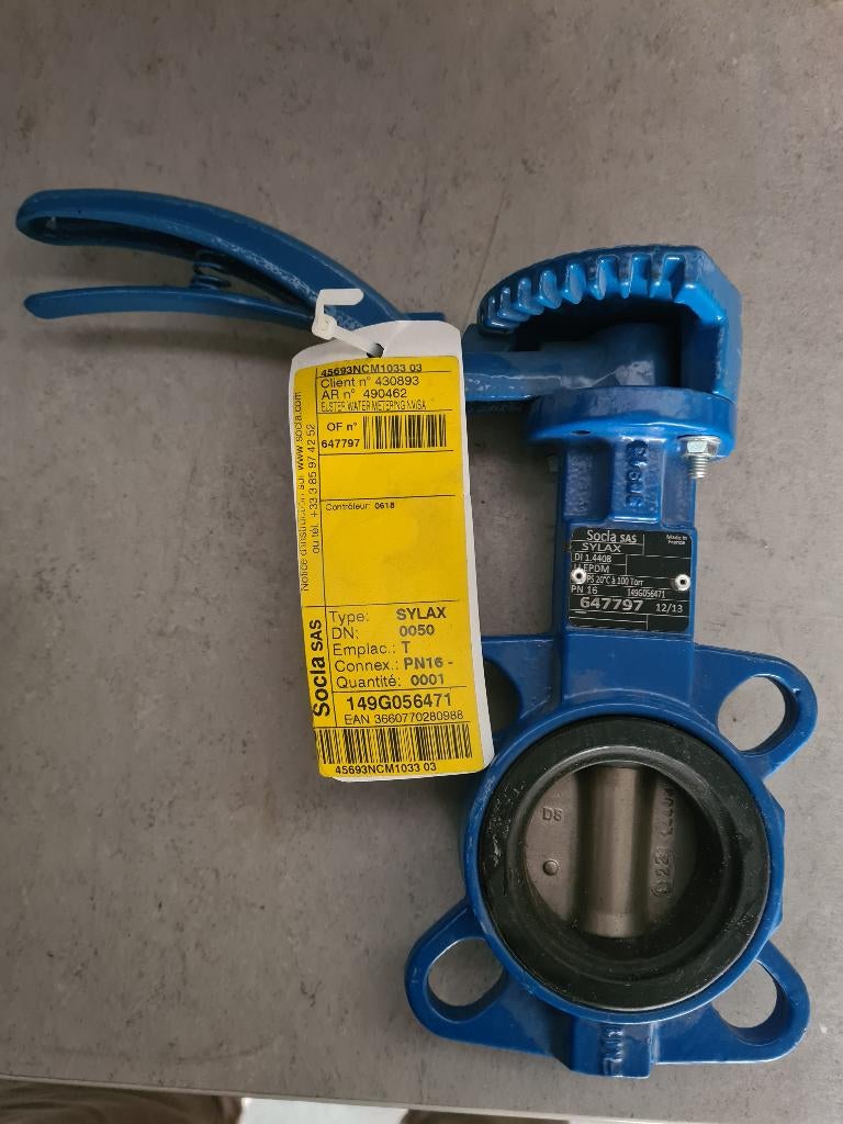 Vlinderkleppen DN50, Zakelijke goederen, Ophalen
