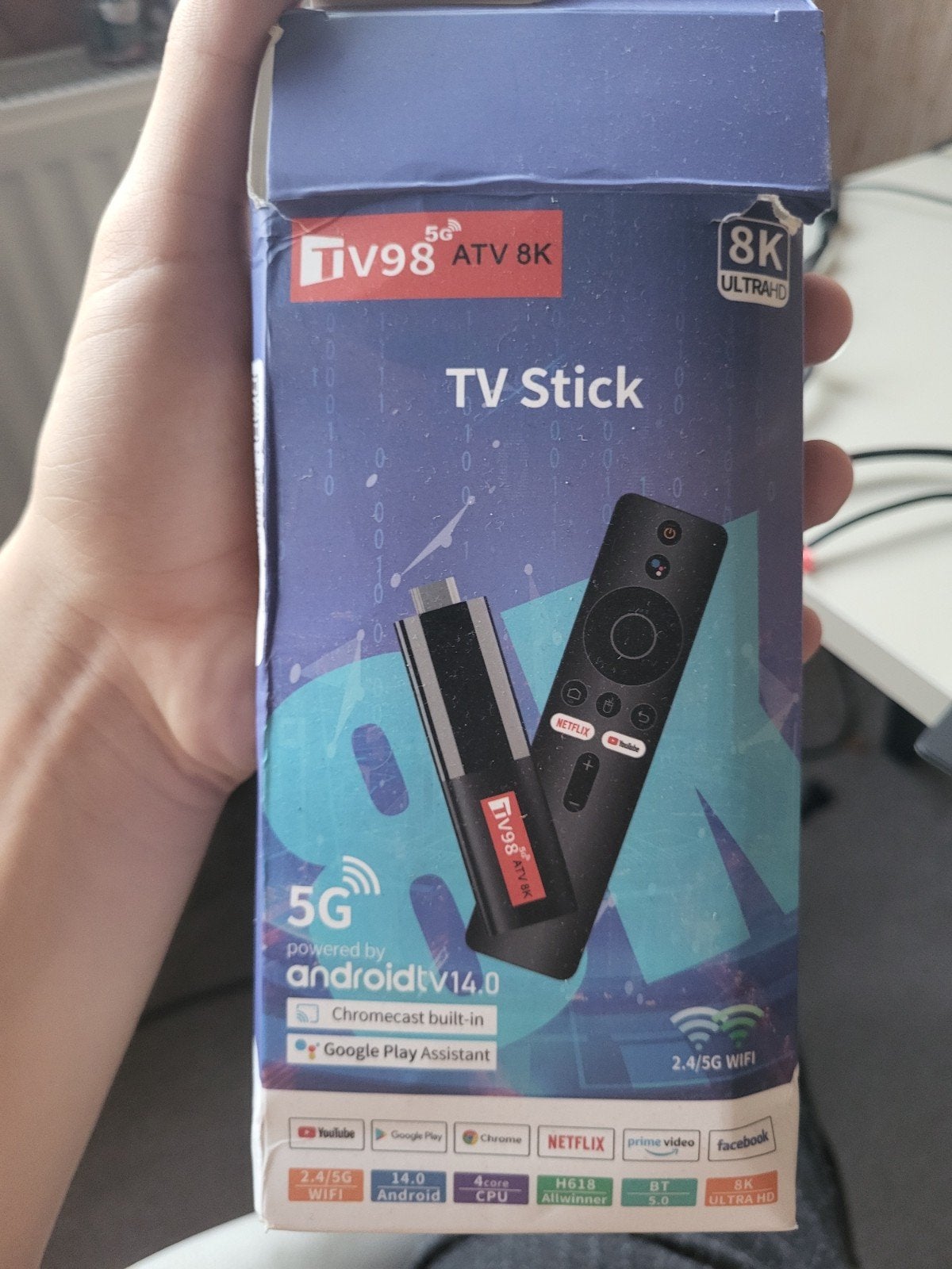 TV stick NIEUW androidtv, Computers en Software, USB Sticks, Ophalen of Verzenden, Nieuw