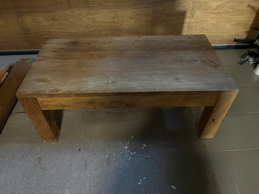 Salontafel uit teak, Maison & Meubles, Tables | Tables de salon, Enlèvement, Utilisé, Teck