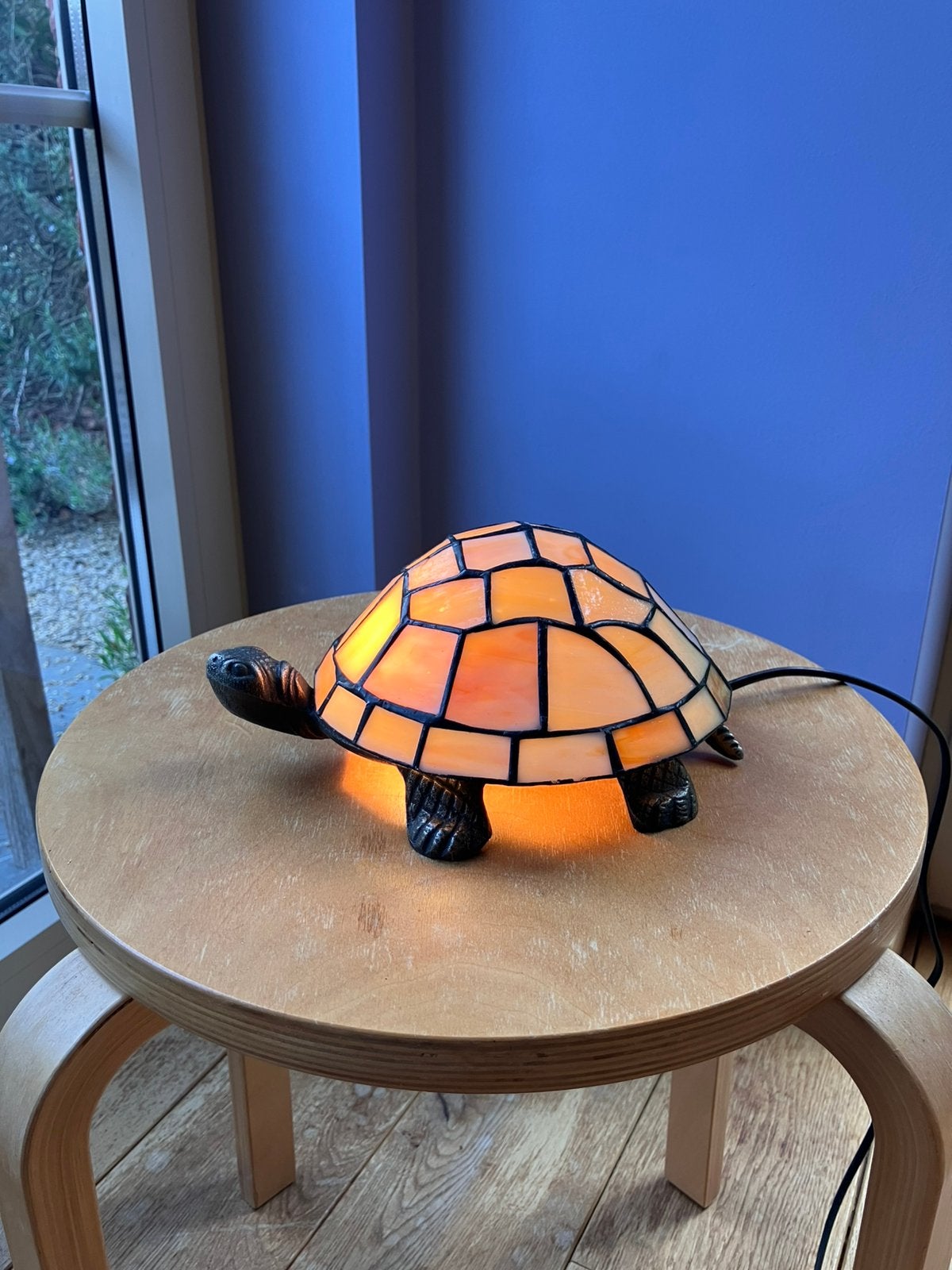 Schildpad lampje in Tiffany stijl, Ophalen